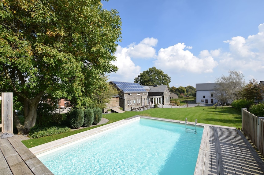 luxe vakantiehuis ardennen zwembad